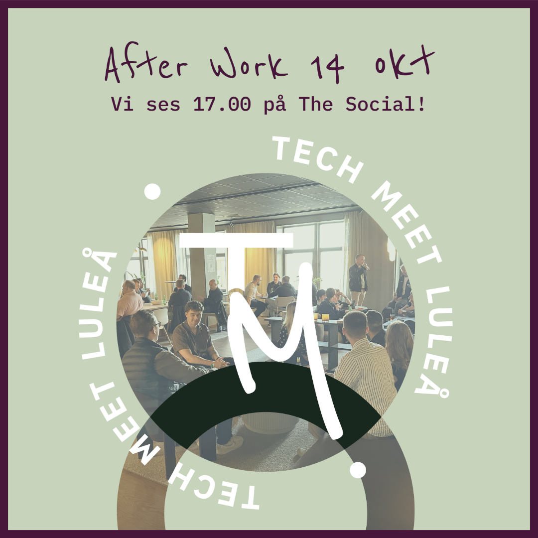 Deltagare som minglar på en tidigare TechMeet After Work